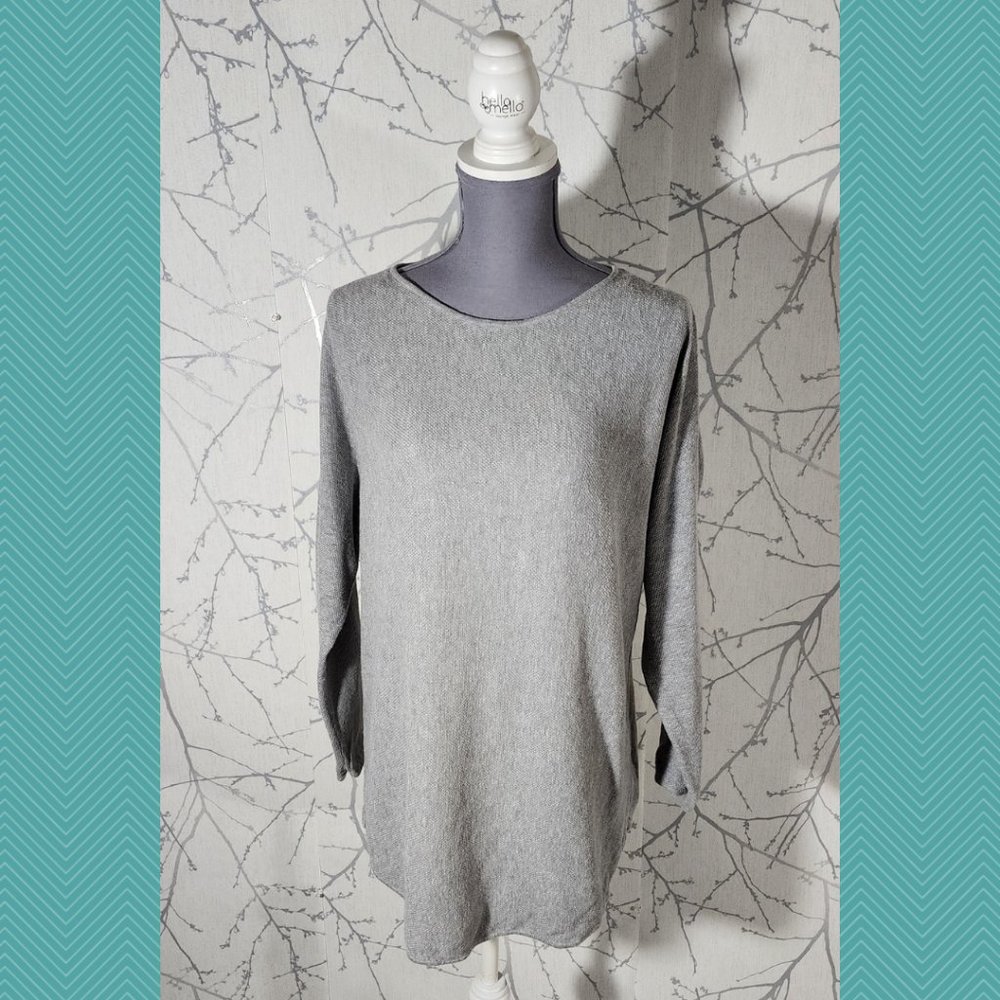 Michael Michael Kors Gray Cotton Waffle Knit Tunic